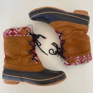 Khombu | Maya Vail Leather Duck Boots; Size 10M